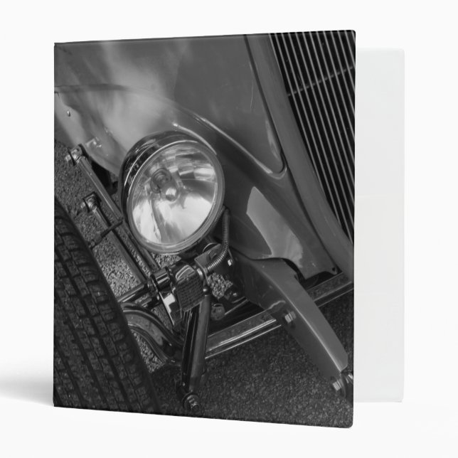 1930's Roadster Grayscale Binder (Front/Inside)