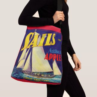 1930s Sails Northwest Apples crate label print Crossbody Bag