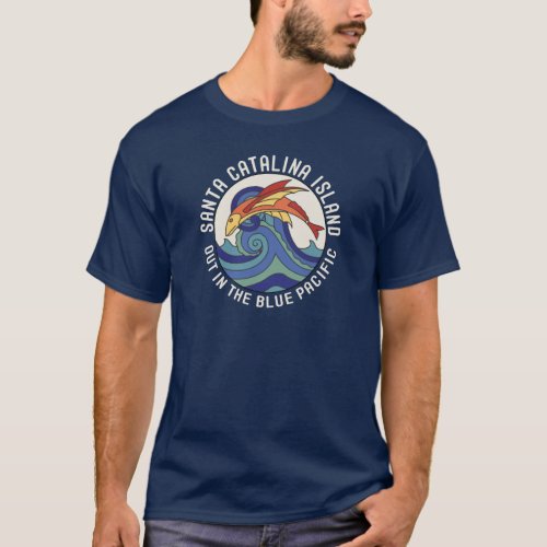 1930s Santa Catalina Island Flying Fish Tile T_Shirt