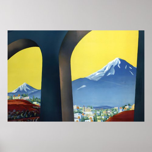 1930s Soviet Armenia Intourist Travel Poster