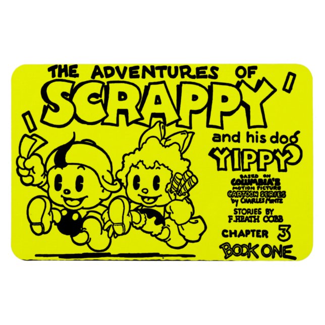 1930's The Adventures of SCRAPPY Magnet (Horizontal)