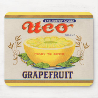 1930s Uco Brand Grapefruit label Mouse Pad