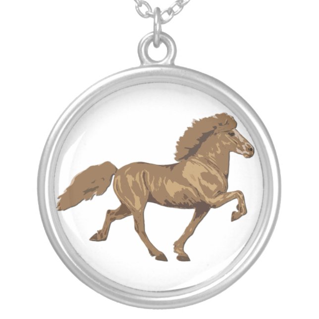 1930's Vintage Icelandic Silver Plated Necklace (Front)