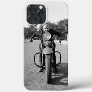 1930s Vintage Motorcycle Woman iPhone 4 Case