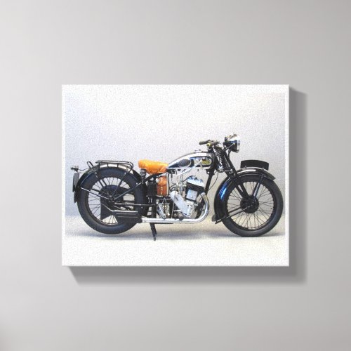 1931 AJS Model S9 Light 500cc_side valve motorcycl Canvas Print