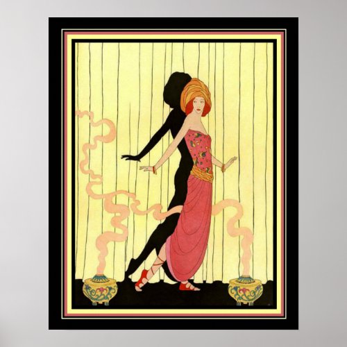 1931 Art Deco Dancer On Stage Print 16x20