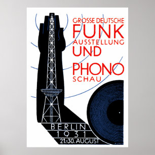 1931 German Radio and Music Expo Poster