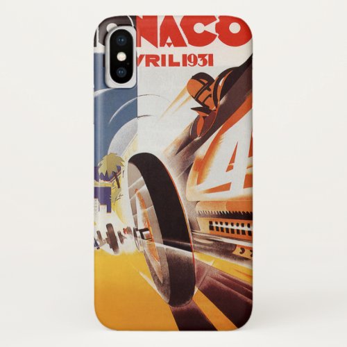 1931 Grand Prix of Monaco iPhone X Case