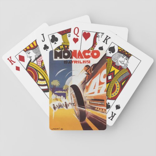 1931 Grand Prix of Monaco Playing Cards