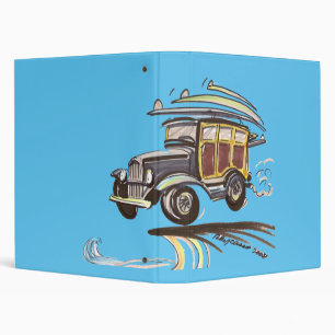 1931 surfing woody 3 ring binder