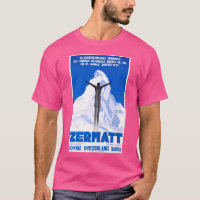 1931 Zermatt Switzerland Ski Travel Poster