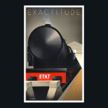1932 Exactitude train vintage travel Poster<br><div class="desc">1932 Exactitude train vintage travel poster</div>