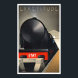 1932 Exactitude train vintage travel Poster<br><div class="desc">1932 Exactitude train vintage travel poster</div>