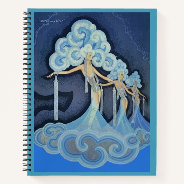 1932 Folies Bergère poster print Notebook (Front)