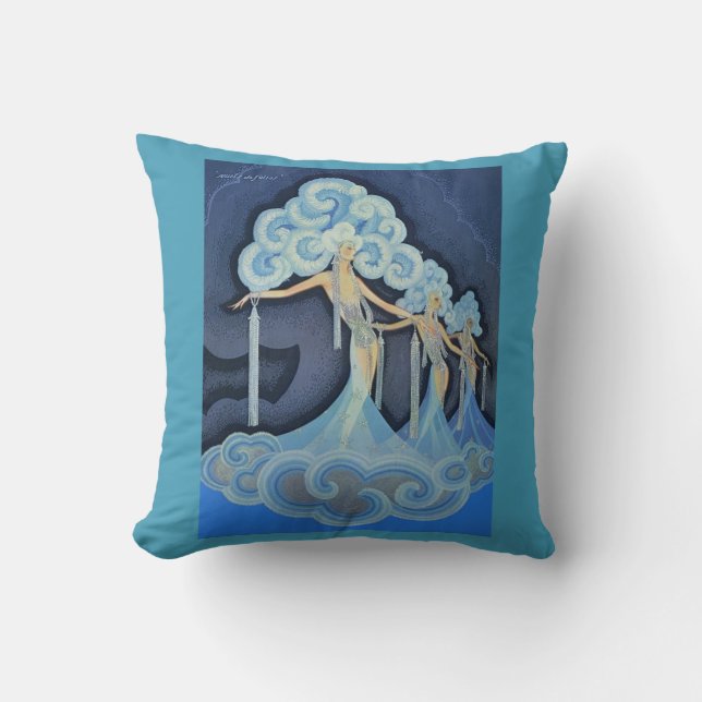 1932 Folies Bergère poster print Throw Pillow (Front)