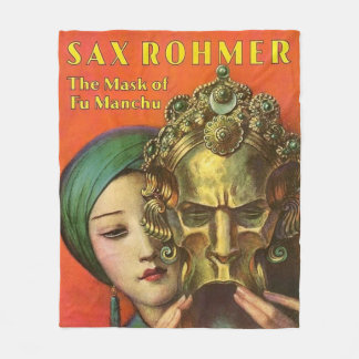 1932 The Mask of Fu Manchu cover print Fleece Blanket