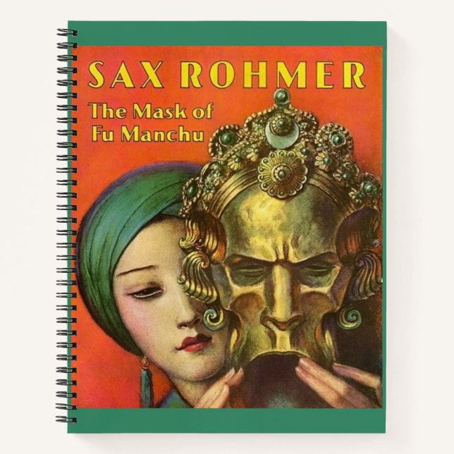 1932 The Mask of Fu Manchu cover print Notebook (Front)