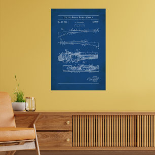 1932 US Patent 1892141 - M1 Garand Rifle Poster