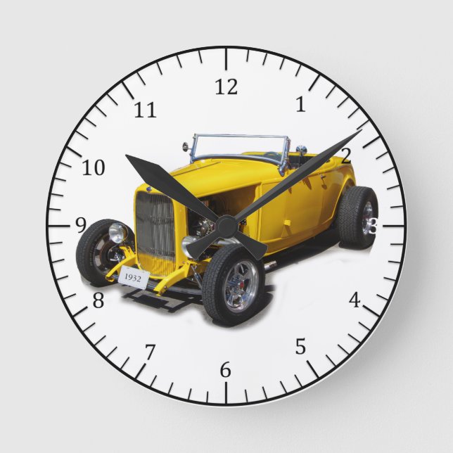 1932 yellow roaster clock (Front)