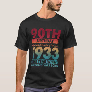 1933 90 Edition 90Th T-Shirt