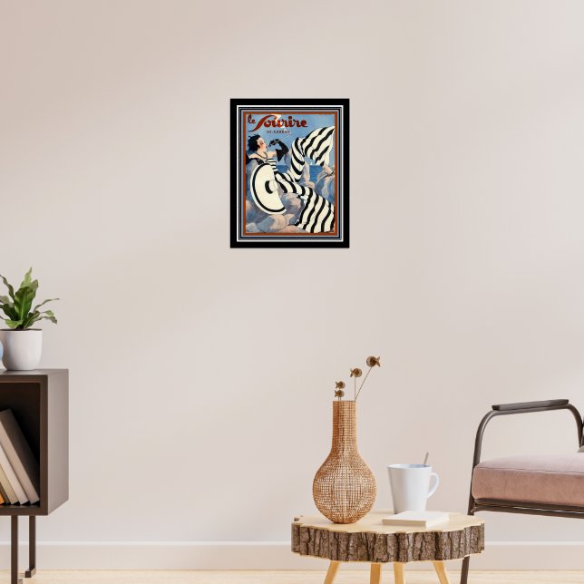 1933 Art Deco Le Sourire Poster 16x20 | Zazzle