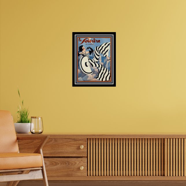 1933 Art Deco Le Sourire Poster 16x20 | Zazzle