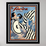 1933 Art Deco Le Sourire Poster 16x20<br><div class="desc">Popular 1933,  Art Deco,   cover for Le Sourire French Magazine</div>