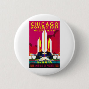 1933 Chicago World Fair Pinback Button