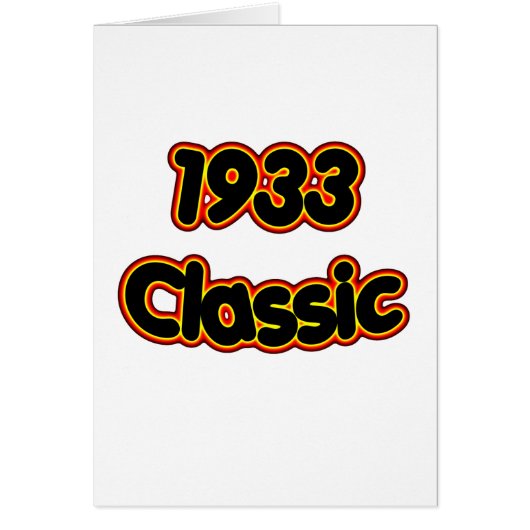 1933 Classic (Front)