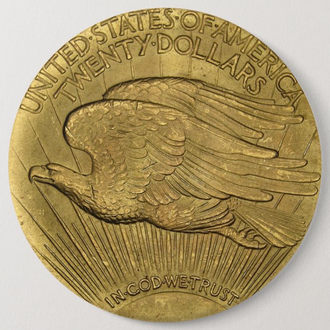 1933 Double Eagle Gold Coin Button (Front)