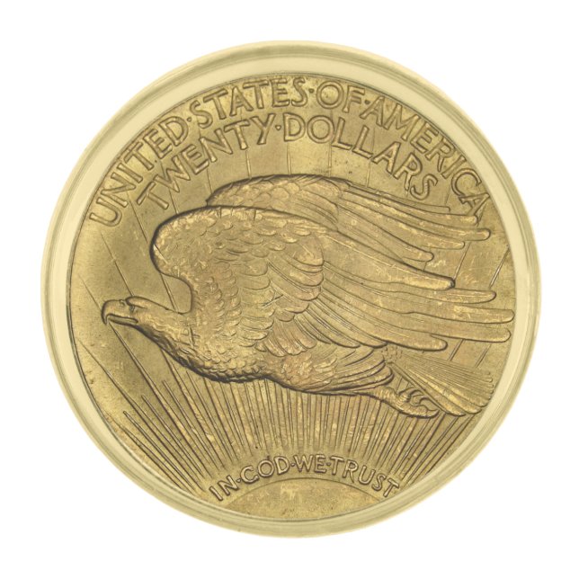 1933 Double Eagle Gold Coin Finish Lapel Pin (Front)