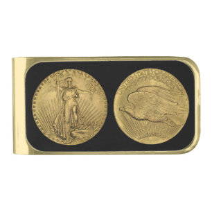 1933 Double Eagle Gold Coin Finish Money Clip