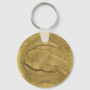 1933 Double Eagle Gold Coin Keychain