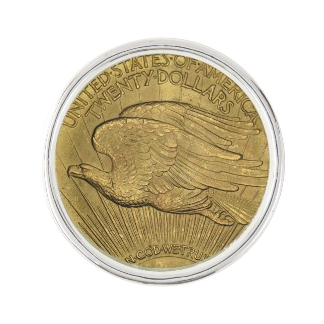 1933 Double Eagle Gold Coin Lapel Pin (Front)