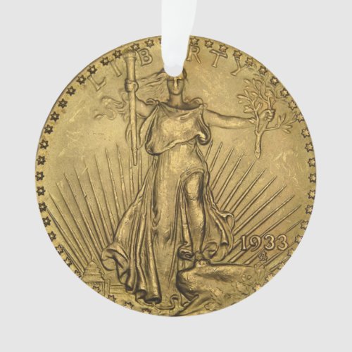 1933 Double Eagle Gold Coin Ornament