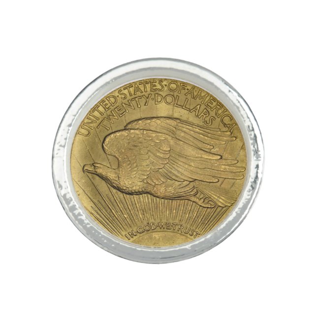 1933 Double Eagle Gold Coin Ring (Front)
