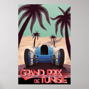 1933 Grand Prix De Tunisie Poster