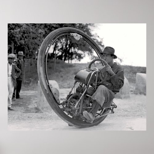 1933 MONOCYCLE POSTER
