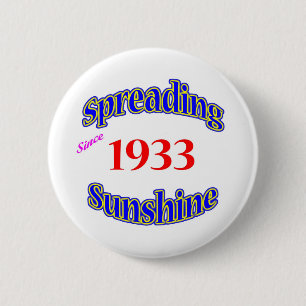 1933 Spreading Sunshine Button