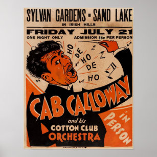 1933 Vintage Cab Calloway Concert Poster Hi-Res