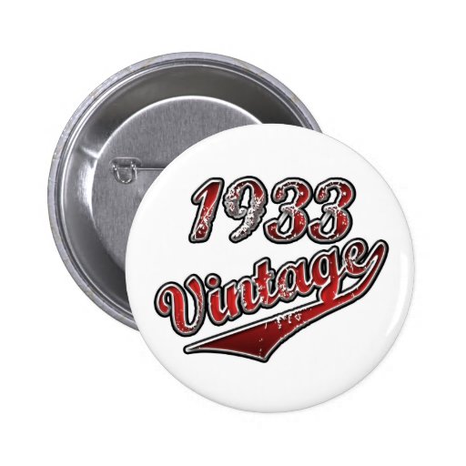 1933 Vintage Pinback Button | Zazzle