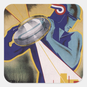 1934 Art Deco Jaarbeurs Utrecht Square Sticker