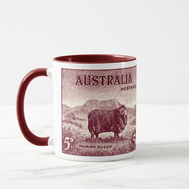 1934 Australian Merino Sheep Mug (Left)