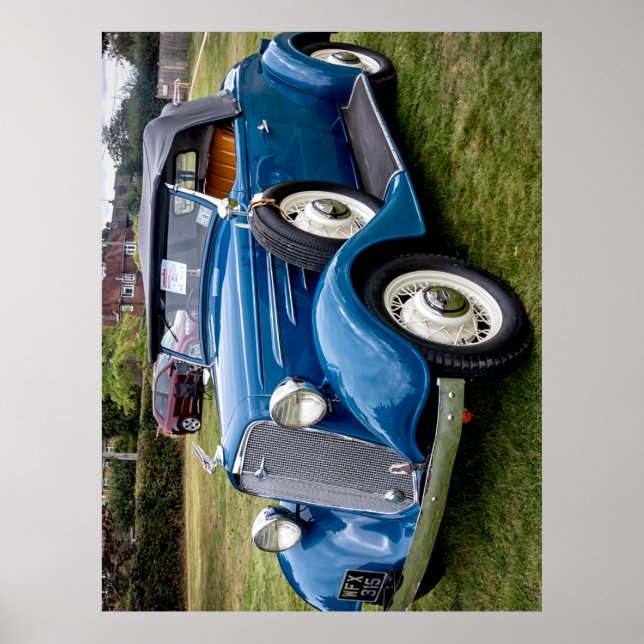 1934, Chevrolet Roadster classic car Poster (Front)