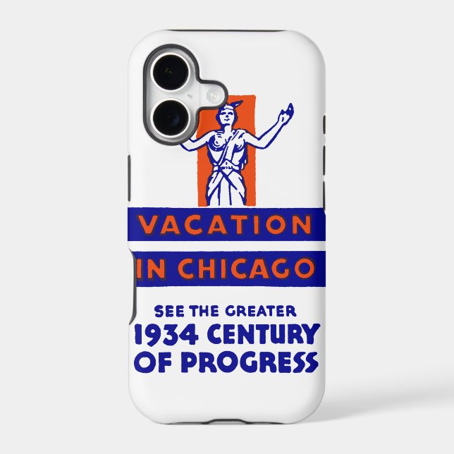 1934 Chicago Century of Progress Iphone Case (Back)