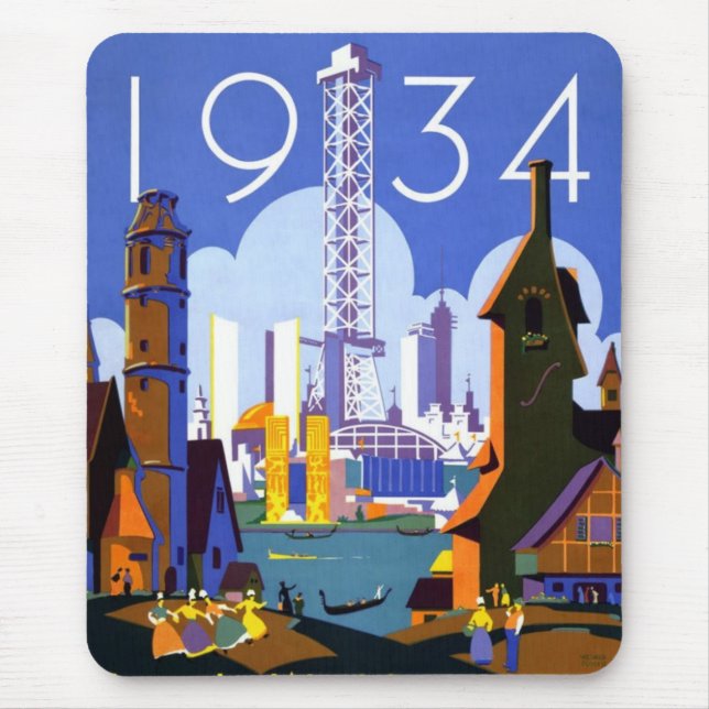 1934 Chicago World's Fair Mouse Pad (Front)