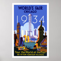 1934 Chicargo World Fair Poster