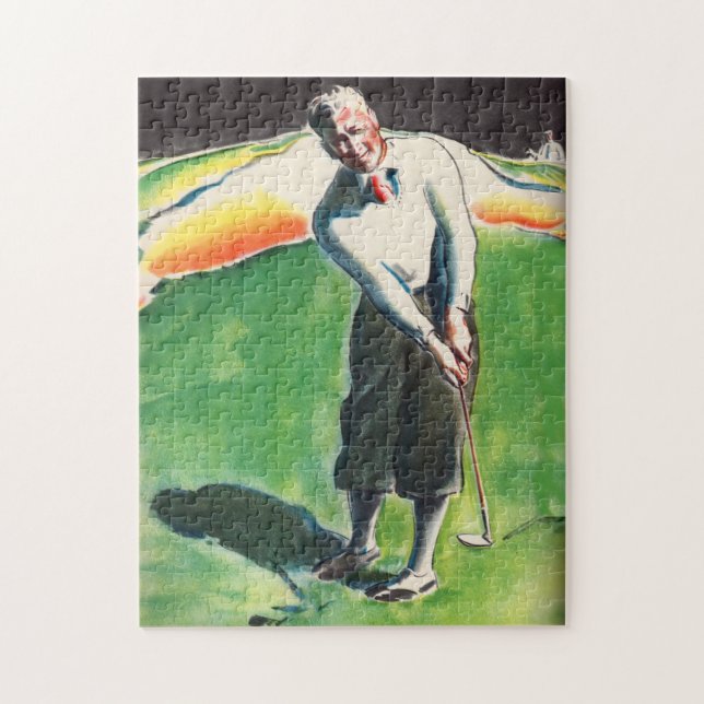 1934 golfing print jigsaw puzzle (Vertical)