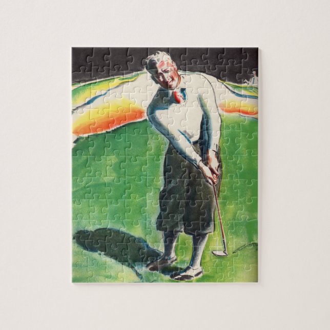 1934 golfing print jigsaw puzzle (Vertical)