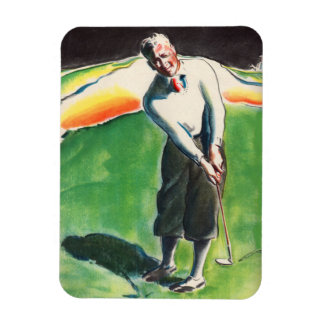 1934 golfing print magnet